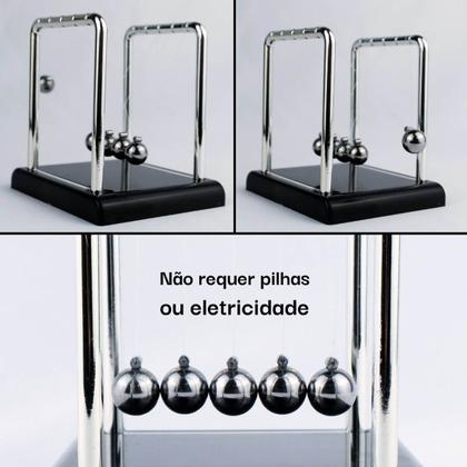 Imagem de Pêndulo de Newton 9cm 5 Esferas Decoração Mesa