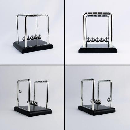 Imagem de Pêndulo de Newton 9cm 5 Esferas Decoração Mesa