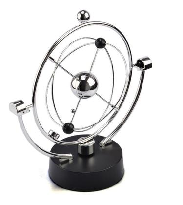 Imagem de Pendulo De Newton Cinético Giratório Magnético Esferas Enfeite Decoração Mesa Escritório Sala
