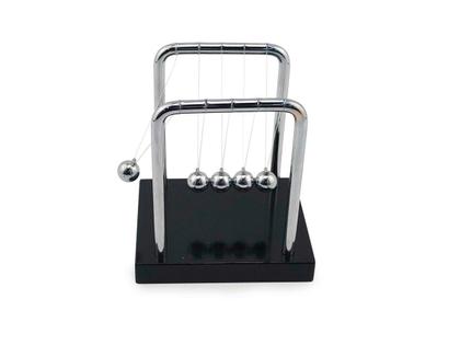 Imagem de Pêndulo De Newton Com Base Preta e Suporte em Metal Enfeite Para Decoração De Mesa Escritório Sala Quarto