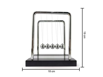 Imagem de Pendulo De Newton Grande Clássico Decoração Enfeite de Casa Mesa Escritório Sala Quarto Espelhado