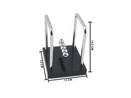 Imagem de Pêndulo Newton Base Preta E Suporte Em Metal Enfeite