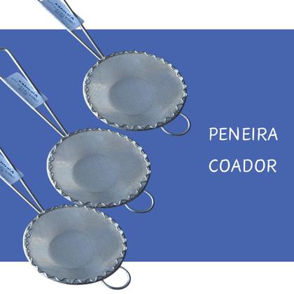 Imagem de Peneira Coador Para Óleo Sucos Chá Leite Em Aço estanhado 8cm
