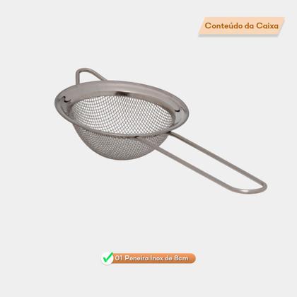 Imagem de Peneira Inox Coador Manual Para Cozinha 8cm Quality House