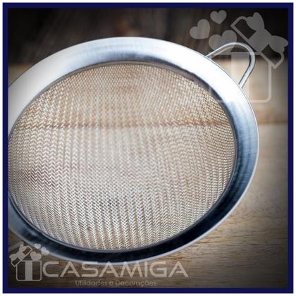 Imagem de Peneira Inox Grande Prateado 16 cm Class Home