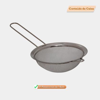 Imagem de Peneira Inox Manual Polvilhador Utensílio Cozinha Premium