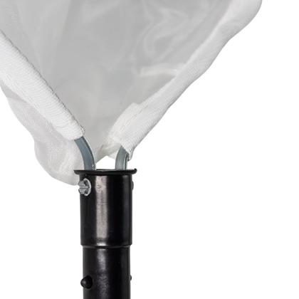 Imagem de Peneira metálica super fina para piscinas com engate rápido  Remove sujeiras com eficiência