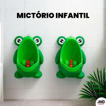 Imagem de Penico Infantil Sapinho Mictório Educativo Meninos Desmontável e Ventosa