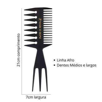 Imagem de Pente Black Multifuncional P/ Volume Cabelos Afro Marco Boni