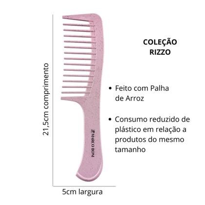 Imagem de Pente Cabelo Uso Diário Feito Com Palha De Arroz Marco Boni