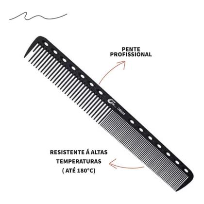Imagem de PENTE CARBONO BRANCO Resistente ao calor e produtos químicos