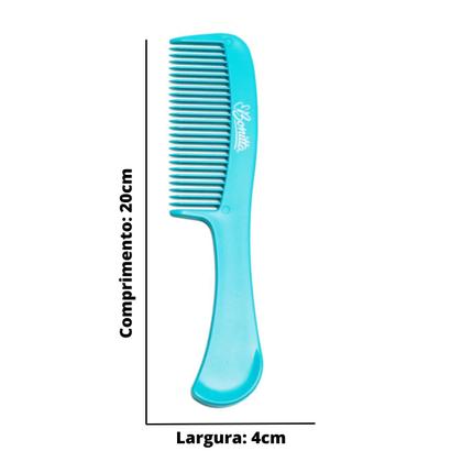Imagem de Pente De Cabelo De Plástico Uso Diário Dentes Largos Bonitta