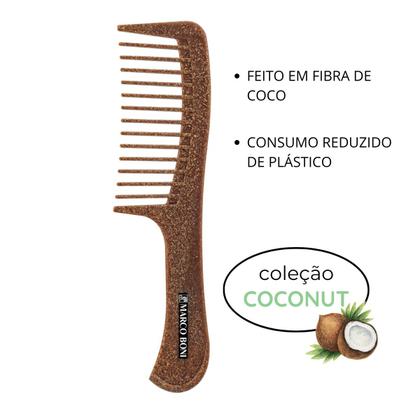 Imagem de Pente De Cabelo Em Fibra De Coco Coleção Coconut Marco Boni
