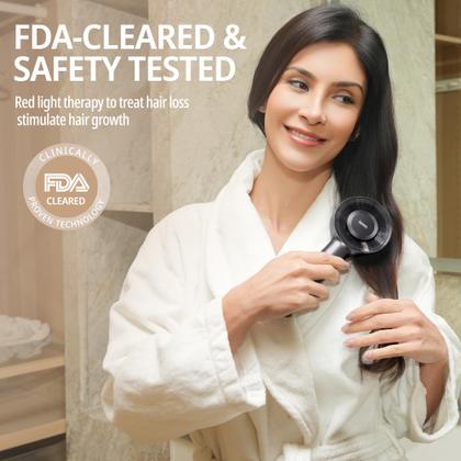 Imagem de Pente de crescimento de cabelo a laser Breo Scalp 3L com infravermelho de 650 nm