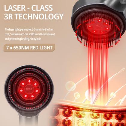Imagem de Pente de crescimento de cabelo a laser Breo Scalp 3L com infravermelho de 650 nm