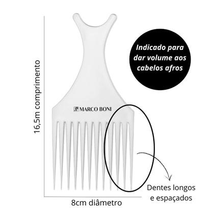 Imagem de Pente Garfo Black Power Cabelo Afro E Cacheado Marco Boni