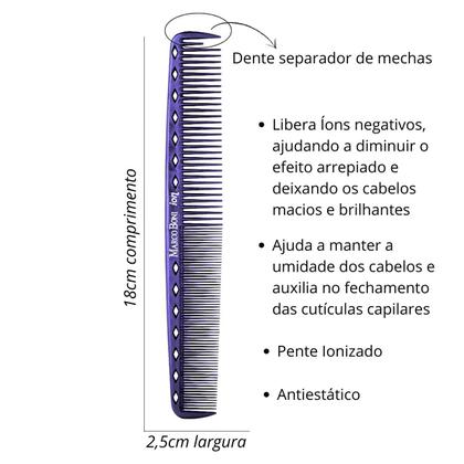Imagem de Pente Ionizado Antiestático Dentes Finos E Médios Marco Boni