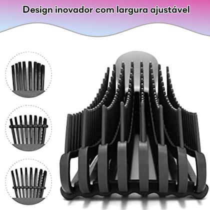 Imagem de Pente Polvo Multifuncional Flexível Modelador Cacho Perfeito