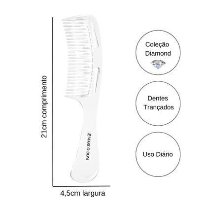 Imagem de Pente Uso Diário Dentes Trançados Coleção Diamond Marco Boni