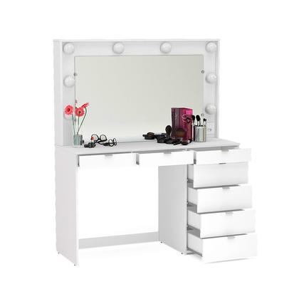 Imagem de Penteadeira Camarim com Espelho 7 Gavetas e Tomada Diamante Espresso Móveis