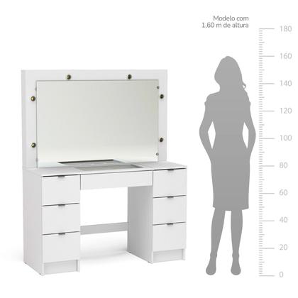 Imagem de Penteadeira Camarim com Espelho 7 Gavetas França