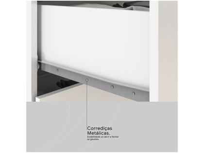 Imagem de Penteadeira Camarim com Espelho e LED 3 Gavetas 2 Portas Demóbile Carisma