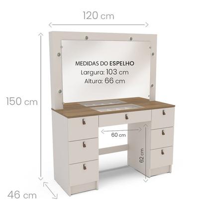 Imagem de Penteadeira Camarim com Espelho França