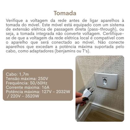 Imagem de Penteadeira Camarim com Espelho Led e 1 Gaveta Glamour Artany