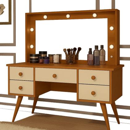 Imagem de Penteadeira Camarim com Led Anaísa Nature - Off White