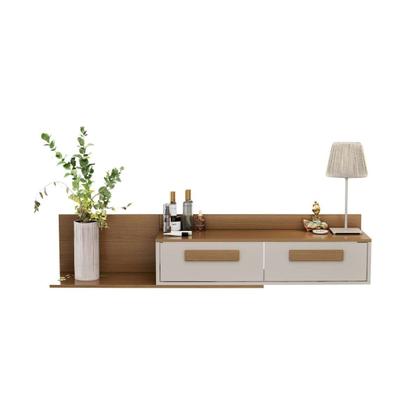 Imagem de Penteadeira Camarim Suspensa Escrivaninha Nicho com 2 Portas Maquiagem e Estudos Bancada com Dobradiças Metálicas Organizador