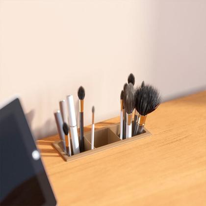 Imagem de Penteadeira com Espelho e LED Jazz 1 GV Off White e Nature