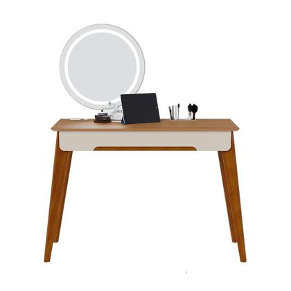 Imagem de Penteadeira com Espelho e LED Jazz 1 GV Off White e Nature