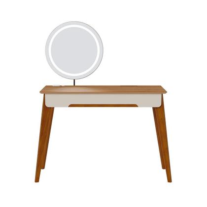 Imagem de Penteadeira com Espelho e LED Jazz 1 GV Off White e Nature