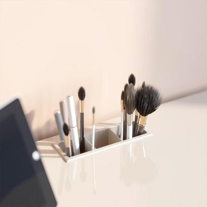 Imagem de Penteadeira com Espelho e LED Jazz 1 GV Off White