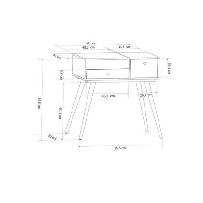 Imagem de Penteadeira com Espelho Eugênio Branca