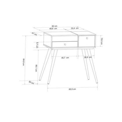 Imagem de Penteadeira com Espelho Hematita Rosé