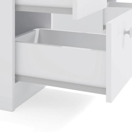 Imagem de Penteadeira Ditália 7 Gav. PE-80 Branco c/ Kit Luz Camarim Cozy