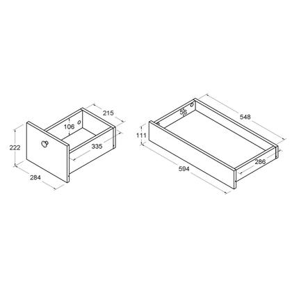 Imagem de Penteadeira Ditália 7 Gav. PE-80 Branco c/ Kit Luz Camarim Cozy