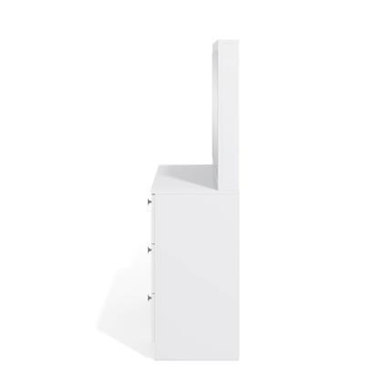 Imagem de Penteadeira Ditália 7 Gav. PE-80 Branco c/ Kit Luz Camarim