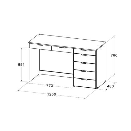 Imagem de Penteadeira Ditália 7 Gavetas com Cadeira PE-90 Cozy