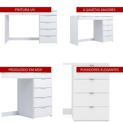 Imagem de Penteadeira Ditália 7 Gavetas com Cadeira PE-90 Cozy