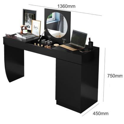 Imagem de Penteadeira e Escrivaninha 1 Porta Crystal Belaflex