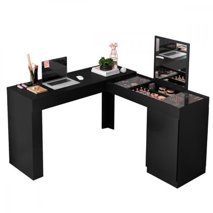 Imagem de Penteadeira e Escrivaninha de Canto 1 Porta Star Belaflex