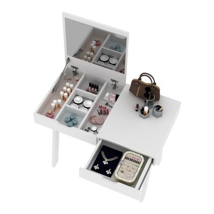 Imagem de Penteadeira/Escrivaninha 90,5cm com Espelho e 1 Gaveta Multimóveis CR25278