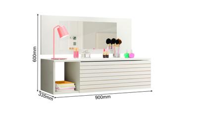 Imagem de Penteadeira Escrivaninha Com Gaveta Suspensa E Espelho