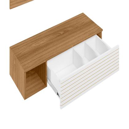 Imagem de Penteadeira Escrivaninha Com Gaveta Suspensa E Espelho