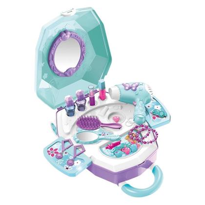 Imagem de Penteadeira Maleta Infantil Mania De Beleza Com Acessórios - Dm Toys