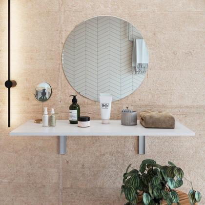 Imagem de Penteadeira para quarto Mesa dobrável de parede - ideal para espaços pequenos cozinha quarto