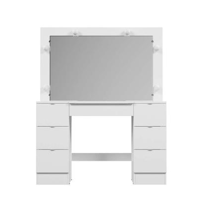 Penteadeira Polônia com Espelho Branco - Mobly Imagem de Penteadeira Polônia com Espelho Branco