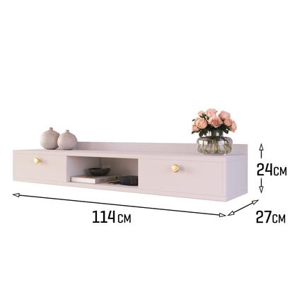 Imagem de Penteadeira Rack Suspenso Beauty 2 Portas Elegante Para Quarto ou Sala Luxo Charme
